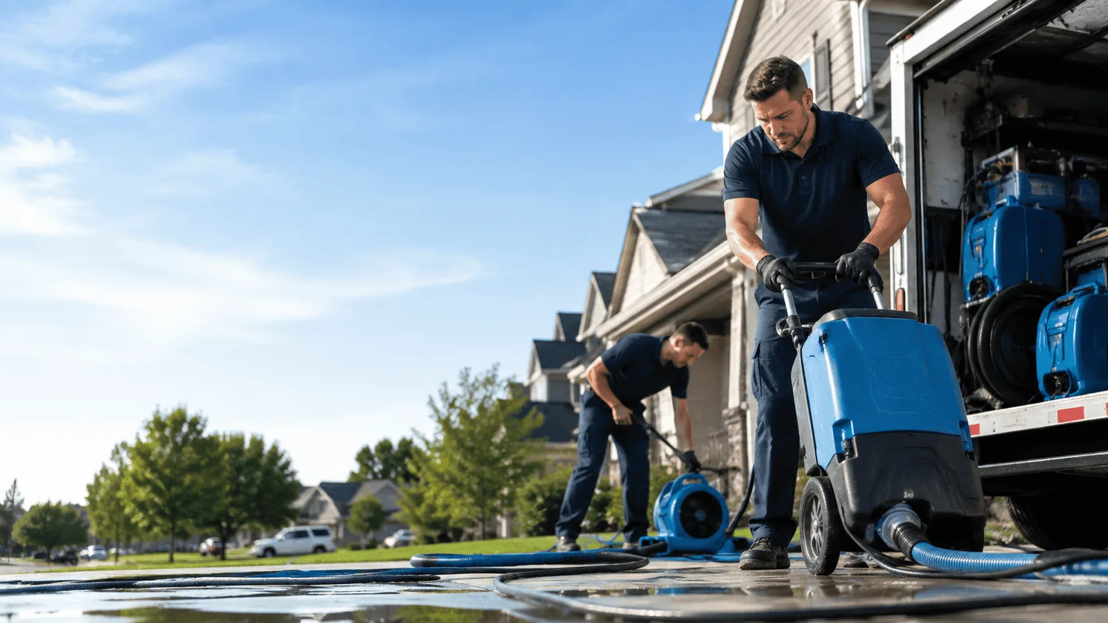Dehumidification being performed in Boalsburg, PA
